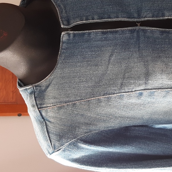 *3/$20* Cute Victorian-Inspired Denim Coat Small - Picture 2 of 6